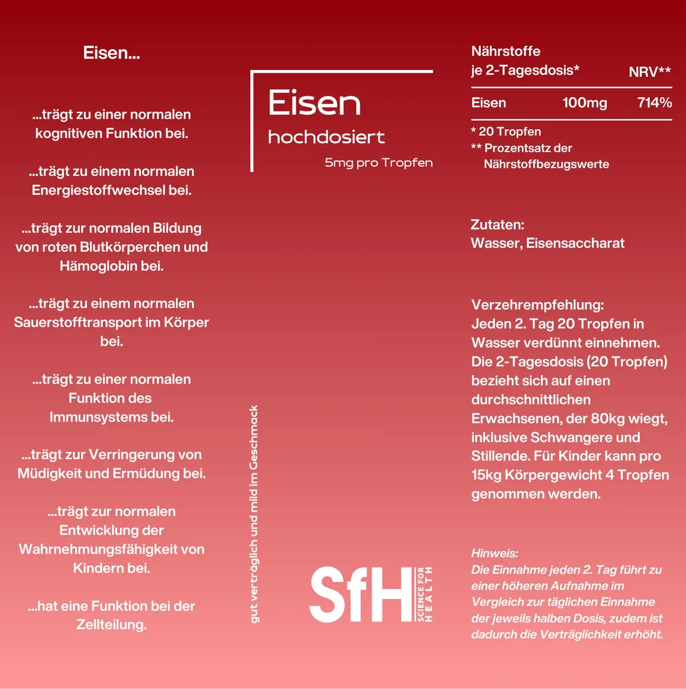Flüssiges Eisen 5mg / Tropfen – Bild 2