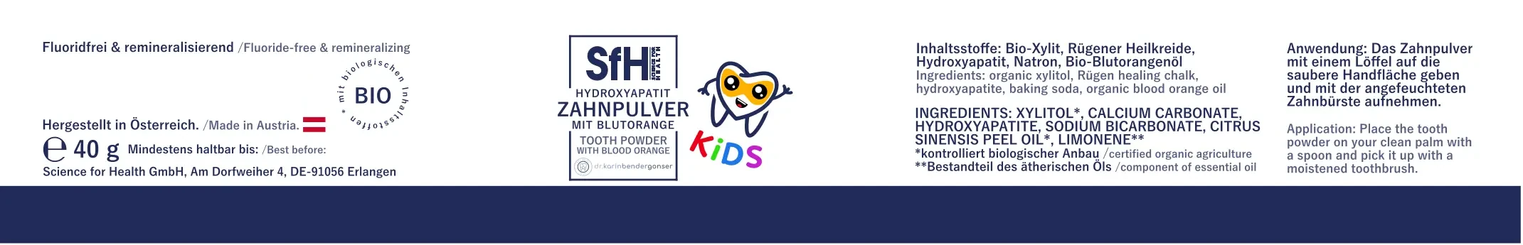Zahnpulver Kids - für Kinder – Bild 2